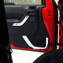 4pcs ABS Trunk Sundry Net String Bag Frame Trim For Renegade 2011+ 4Door Silver/Orange Generic