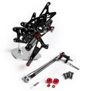 Black Rearset Footrest Peg Pedal For Honda CBR600RR ABS 2009-2015 2014 Generic