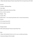 Black Alloy Rear Bumper Protector Guard Panel Trim For Suzuki Jimny 2019-2023 Generic