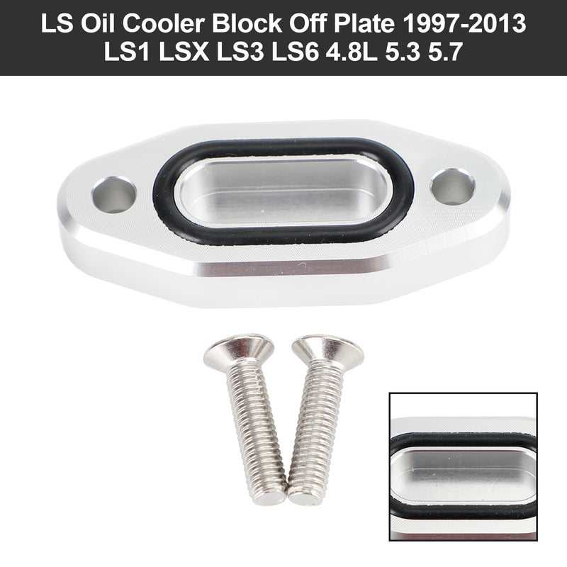 1997-2003 LS1 LSX LS3 LS6 4.8L 5.3 5.7 LS Oil Cooler Block Off Plate R5134