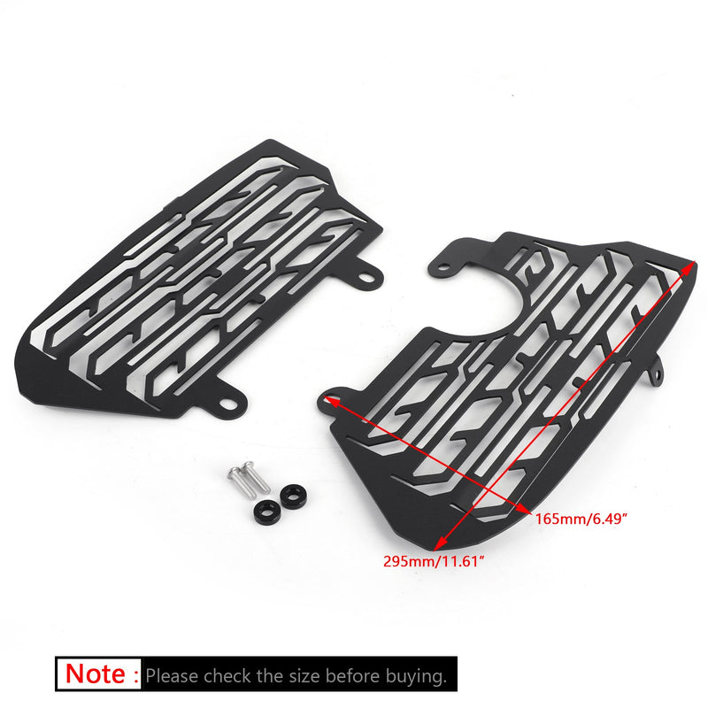 Black Radiator Guard Cover Fit for Honda CRF1000L Africa Twin 2016-2019 Generic