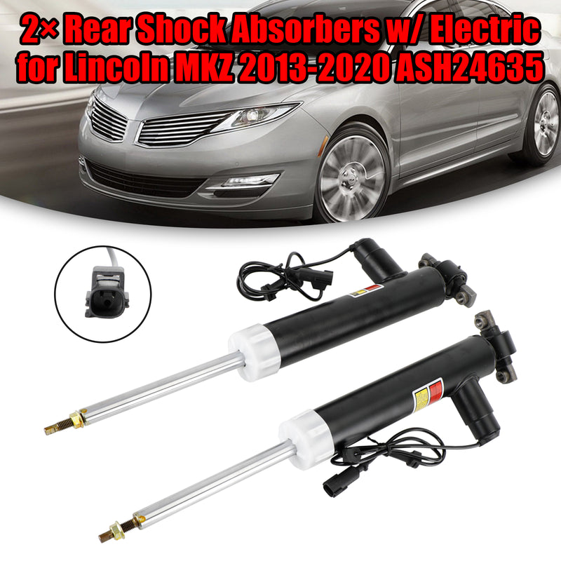2× Lincoln MKZ 2013-2020 Rear Shock Absorbers w/ Electric ASH24635 Fedex Express