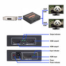 Full HD Dual Display Switcher 4K Splitter HD 1080p HDMI 1X2 Port UHD for HDTV DVD PS3 Xbox US Plug