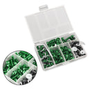 158x Fastener Clip Screw Bolt Kit Motorcycle Sportbike Windscreen Fairing Green Generic
