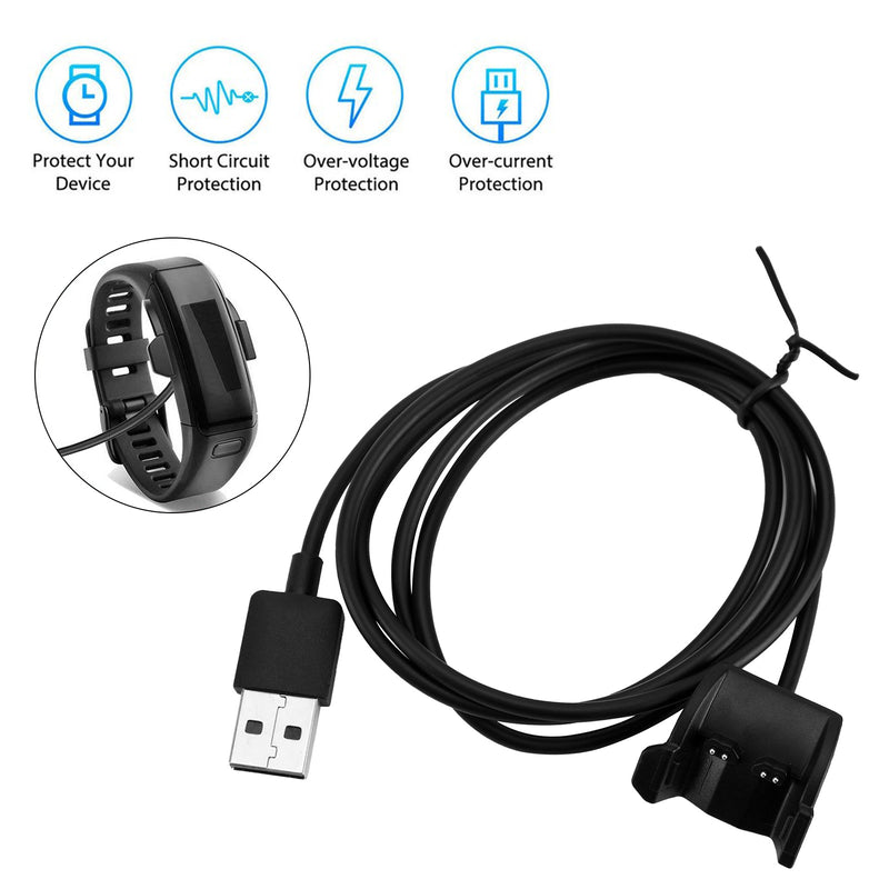 USB Charger Charging Data Cable Cord Fit for Garmin Vivosmart 3/4/HR Watch