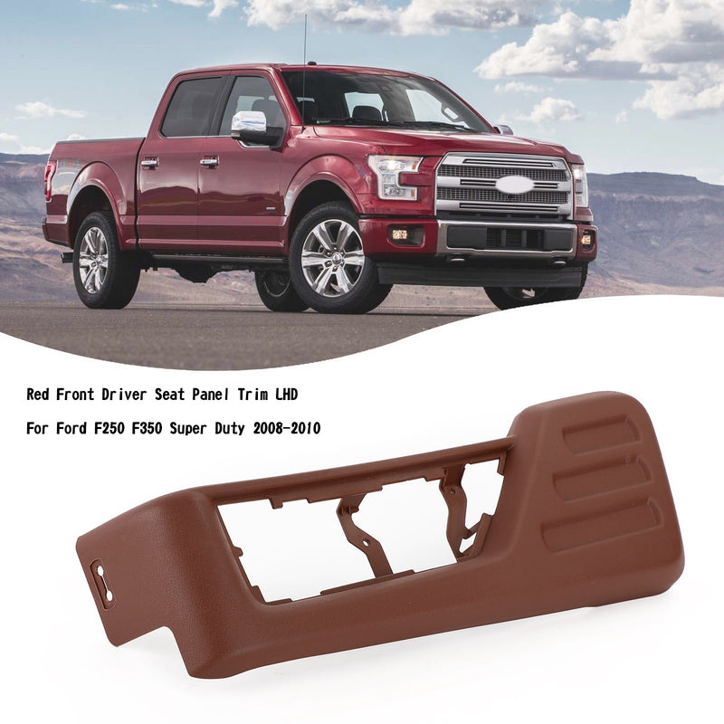 Red Front Driver Seat Panel Trim LHD For Ford F250 F350 Super Duty 2008-2010 Generic