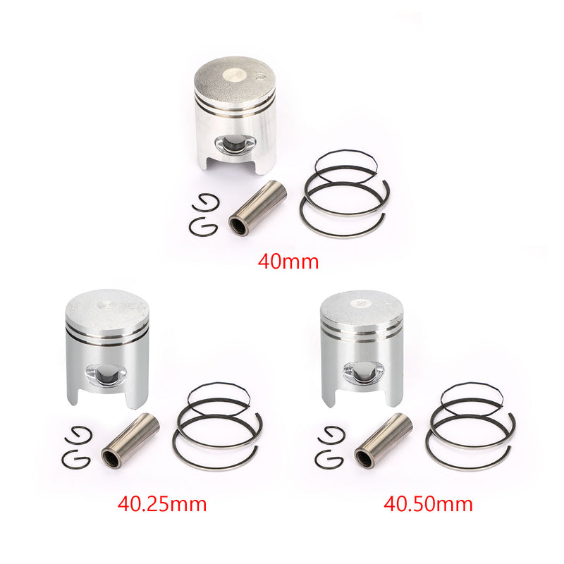Piston Ring Pin Clip Kit For Honda Live Dio Zx50 Topic Ww50 Lead Nh50 STD(40mm)0.25MM(40.25mm)0.50MM(40.50mm)Bore Size Generic