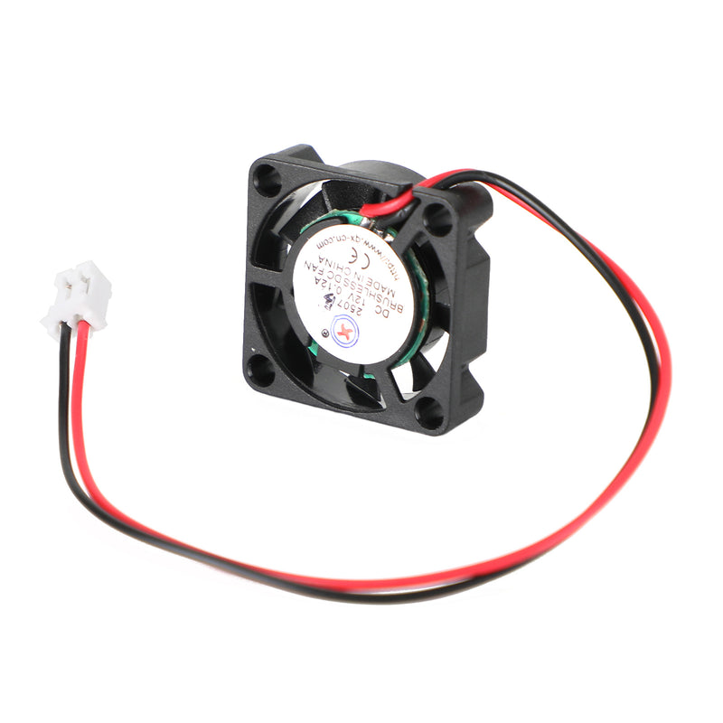 2 Pin Wire Brushless DC Cooling Blower Fan 12V 0.12A 2507 25x25x7mm