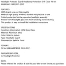 Headlight Guard Grill Headlamp Protector Fit for KAWASAKI X300 2015-2017 Black Generic