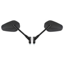 NEW BLACK LEFT & RIGHT MOTORCYCLE CRUISER CHOPPER REARVIEW SIDE MIRRORS M10 10MM