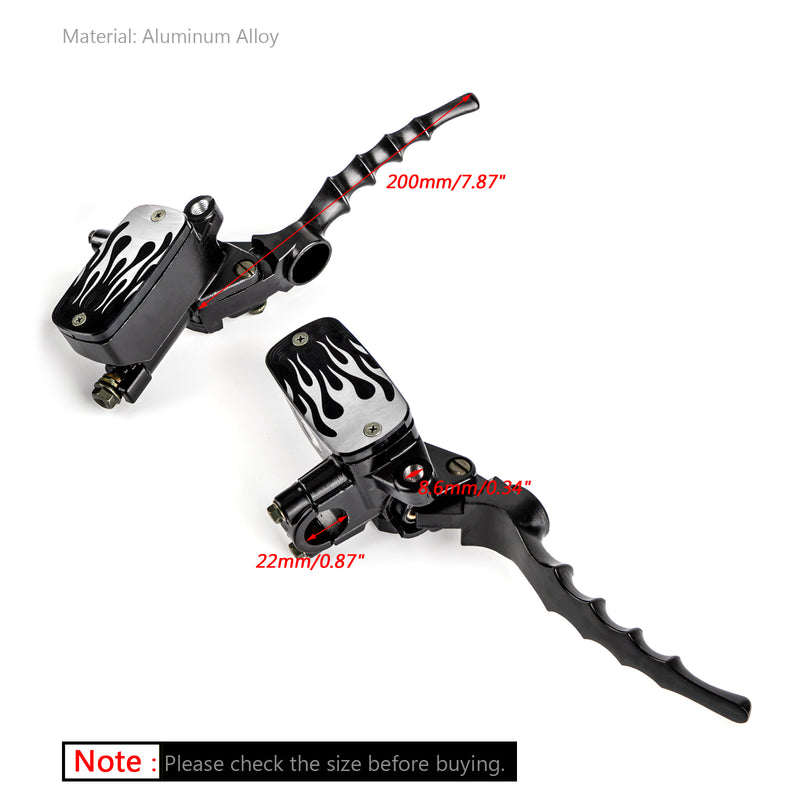 7/8'' Universal Motorcycle Skull Hydraulic Brake Master Cylinder Clutch Levers