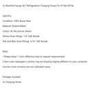 3x Manifold Gauge A/C Refrigeration Charging Hoses For R134a R410a