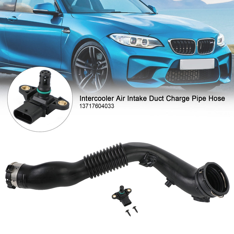 BMW 2013-2015 ActiveHybrid 3 Intercooler Air Intake Duct Charge Pipe Hose 13717604033