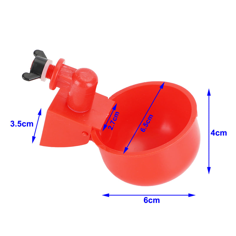 4Pcs Automatic Waterer Poultry Drinking Bowl Chicken Feeder Cup For Chicken