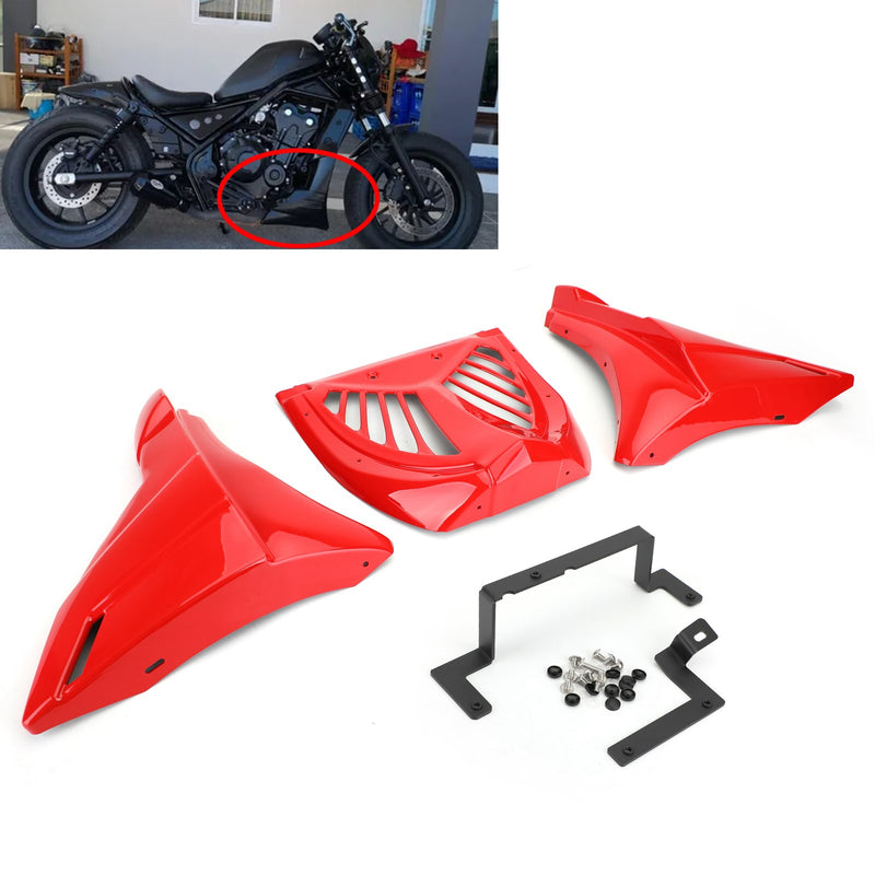 Motorcycle Lower Frame Side Cover Guard Fairing Fit For Honda Rebel Cmx500 17-23 Clear Generic
