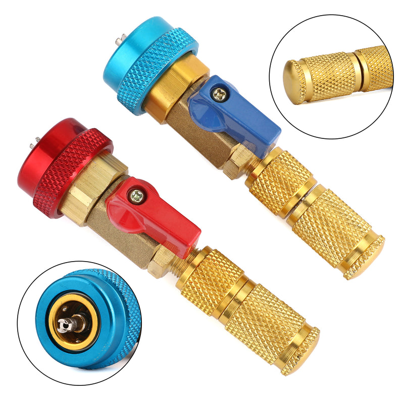 HVAC AC Valve Core High & Low Pressure Quick Remover Install Tool For R134A R12