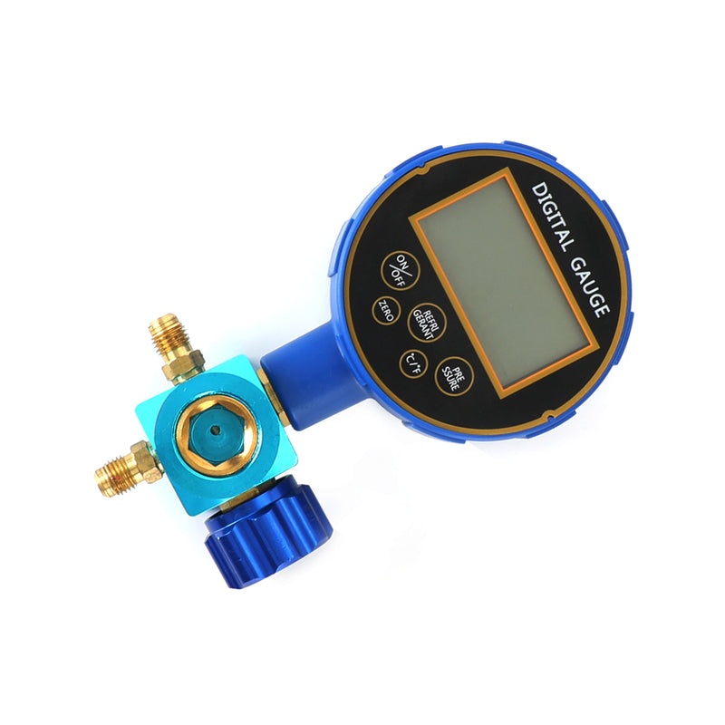 Refrigeration HVAC Digital Pressure Gauge Single Manifold Gauge