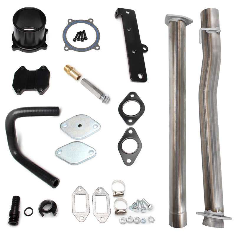 Dodge Ram 2500 3500 6.7L Cummins Diesel 4" Muffler Exhaust Pipe + EGR Delete Kit