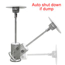 Patio Heater 48000 BTU Stainless Steel Outdoor Propane Gas Floor Stand Heating