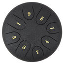 6" Steel Tongue Drum Handpan Drum 8 Notes Meditation with Bag Music Book