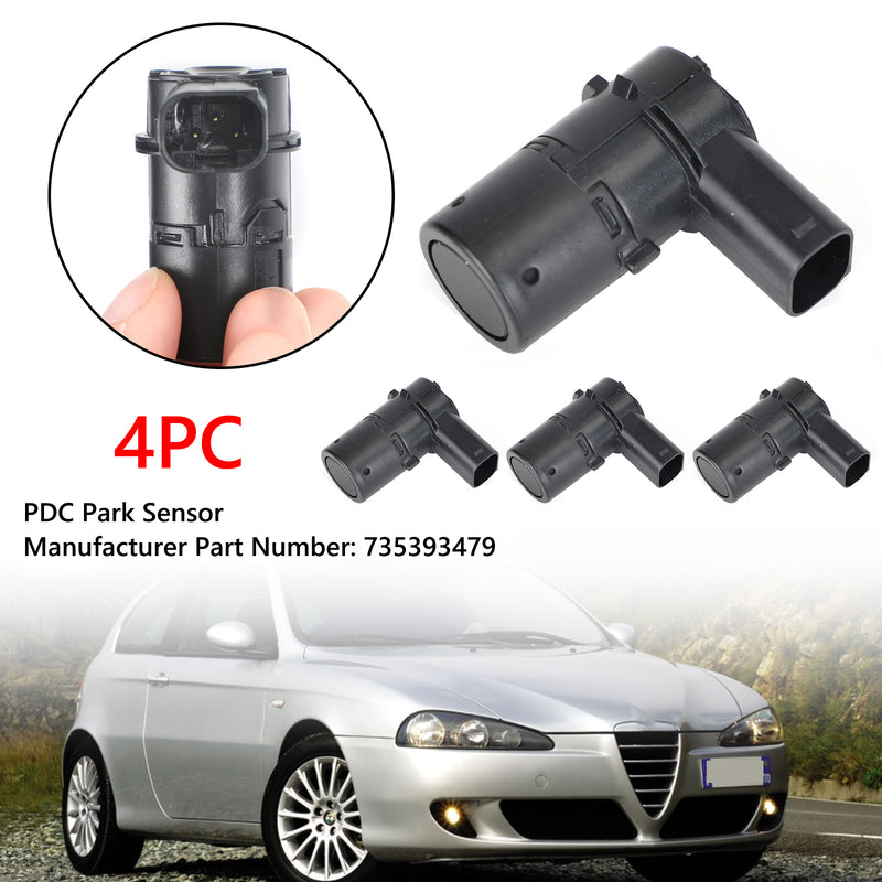 4X PDC Parking Sensor 735393479 For Alfa Romeo 147 156 159 Fiat Stilo Lancia Generic