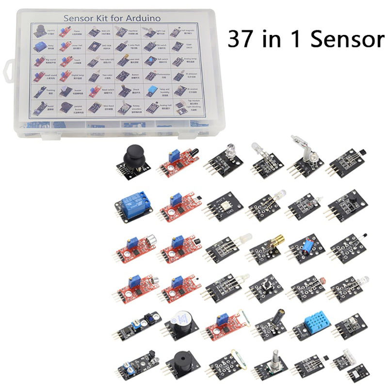 Mega 2560 Board & Ultimate 37 in 1 Sensor Modules Kit Fit For Raspberry Pi