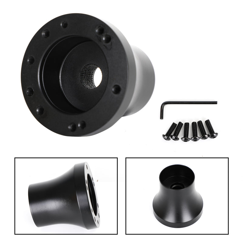 Golf Cart Aluminum Steering Wheel Adapter Hub fit for EZGO TXT & RXV Black Generic