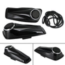 Harley Touring Road King Glide 2014-2021 Black 6.5" Saddlebag Speaker Lids