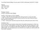 Trunk Rear Emblem Badge Chrome Letter Sl 500 For Mercedes R230 R231 Sl Sl500 Generic