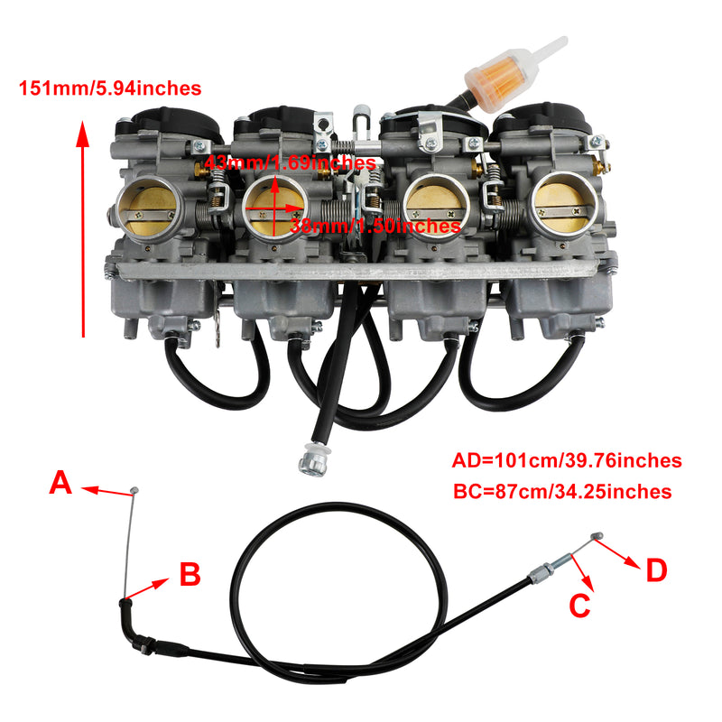 Honda CB400 CB400SF 1992-1998 Carburetor Carb Fedex Express