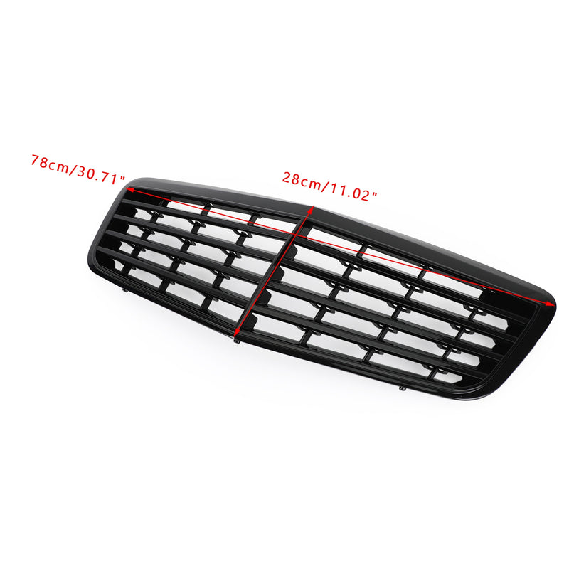 2007-2009 Mercedes Benz W211 E350 500 Front Bumper Grille Grill AMG Gloss Black