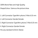 3PCS 6.35mm 1/4" Stereo Female To 6.35mm Female Coupler Audio Headphone TRS Adapter