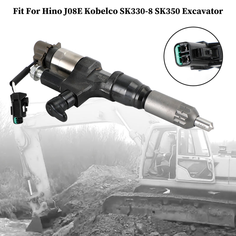 1984-2018 Hino J08E Kobelco 3.8 4.7 Diesel 1PCS Fuel Injectors 095000-6593
