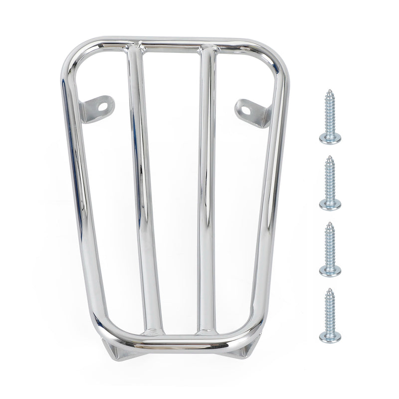 CHROME FLOOR BOARD LUGGAGE CARRY SUPPORT RACK FOR VESPA PRIMAVERA SPRINT 125 150 Generic