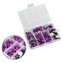 158x Motorcycle Sportbike Windscreen Fairing Bolt Kit Fastener Clip Screw Purple Generic