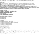 Clutch Kit Iron& Friction Plates for Yamaha SRX250 SR250 XT250 1983-2000 Generic