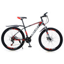 27.5 Inch 21 Speed Black&Red Mountain Bikes Bicycle MTB+Lock+Air Pump For Sale