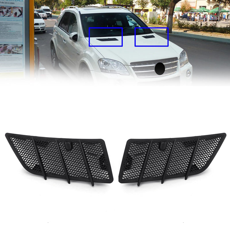 Hood Air Vent Grille Cover Set L+R For Benz W164 Ml Gl Class 2008-11