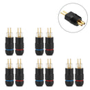 5PCS 0.78mm Earphone Plug Solder Wire Connector For UM3X W4R UE18 UE11 Black