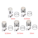 Piston Pin Ring Set STD / +0.25 / +0.50 / +0.75 / +1.00 Bore Size Fit for Yamaha BWS Aerox Nitro NEOS Ovetto 100 1997-2003 Generic