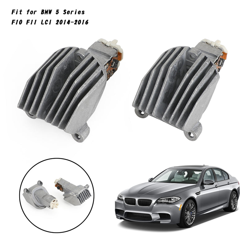 2x BMW 5 Series F10 F11 LCI 2014-2016 DRL LED Module 63117343876