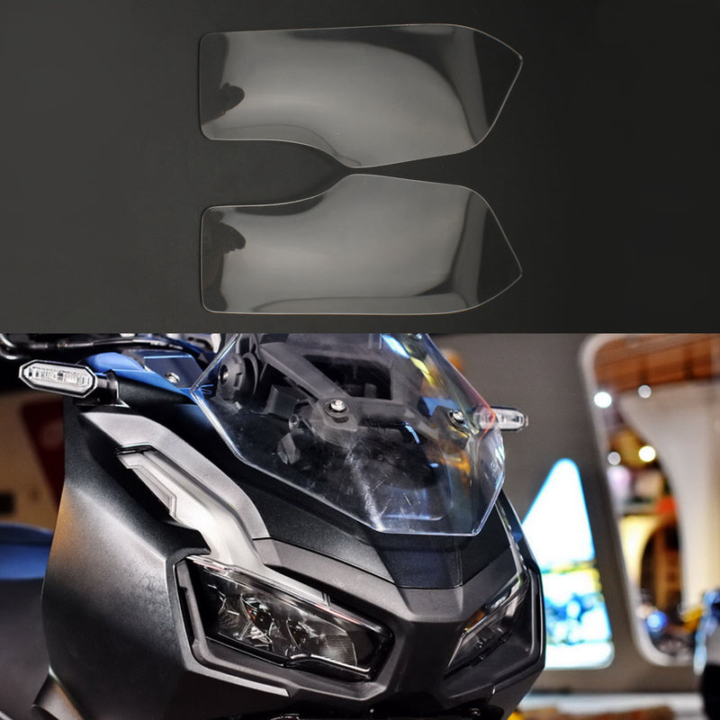 Front Headlight Lens Lamp Protection Cover Fit For Honda Adv 150 2019-2020 Smoke Generic