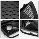 Audi Q5 SQ5 2018-2020 RSQ5 Black Front Honeycomb Fog Lamp Grilles Cover