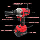 1/2" 21V Brushless Impact Wrench Torque Rattle Gun Electric rachet w/battery