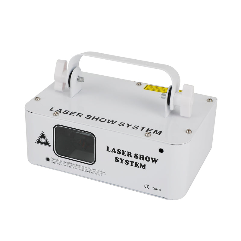 White 500mW DMX RGB LED Laser Beam Scanner Projector Party Stage Laser Light AU