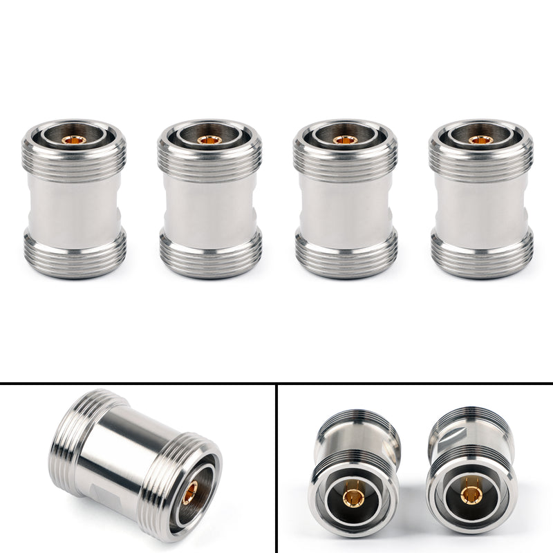 4PCS L29 7/16 DIN Female Jack to L29 Female Jack straight RF Coaxial Connector