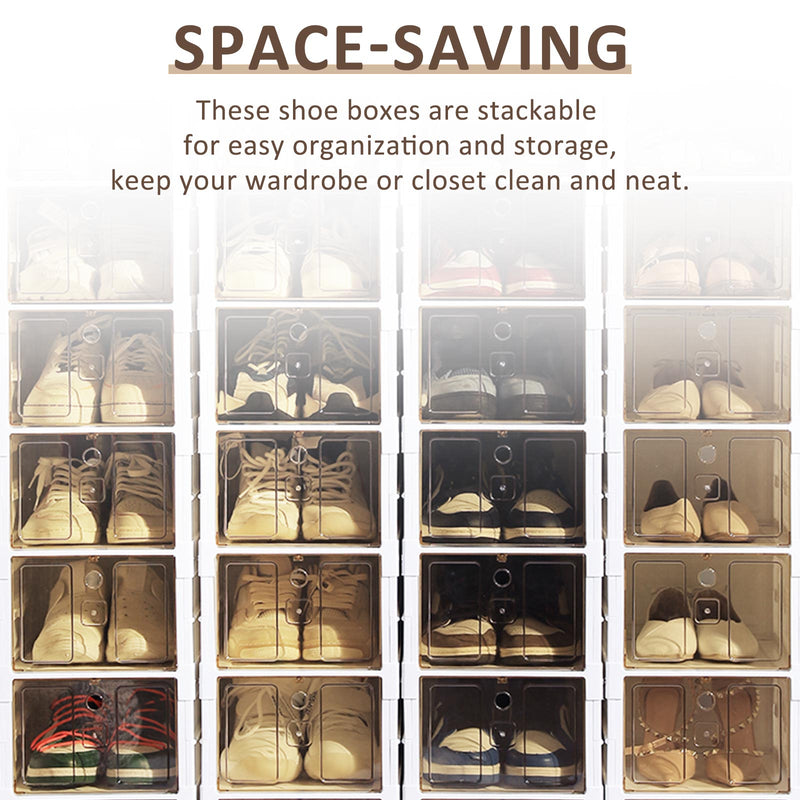 2-9 Pair No-Installation Shoe Storage Cabinet Drawer Box Plastic Frame Shoe Box