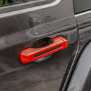 Carbon Black Red Silver Door handle Cover Trim Decoration Exterior For Wrangler JL 2018+ Generic