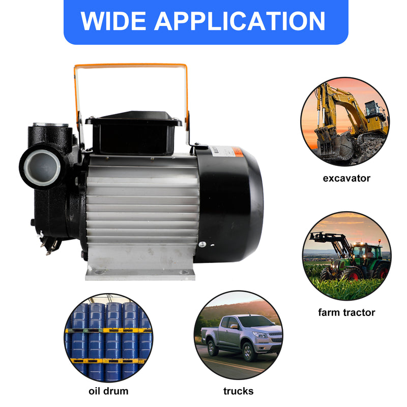 110V AC 550W Oil Diesel Electric Fuel Transfer Pump Self Priming 16GPM Pump