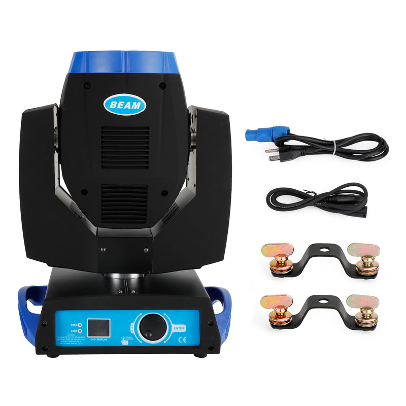 230W 7R Zoom Moving Head Beam Sharpy Light 8 Prism Strobe DMX 16Ch Party Blue